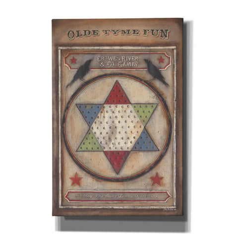Image of 'Olde Tyme Chinese Checkers' by Pam Britton, Canvas Wall Art