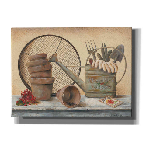 Image of 'Garden Shelf III' by Pam Britton, Canvas Wall Art