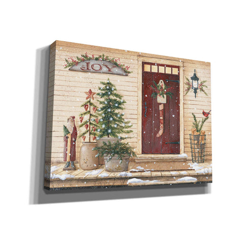 Image of 'Folk Art Santa Porch' by Pam Britton, Canvas Wall Art