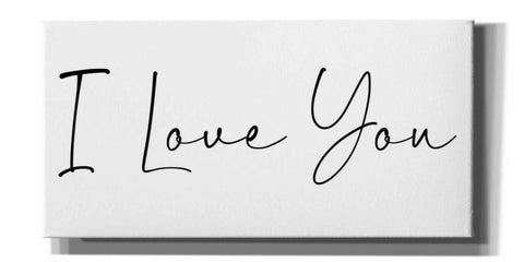 Image of 'I Love You' by Epic Portfolio, Giclee Canvas Wall Art