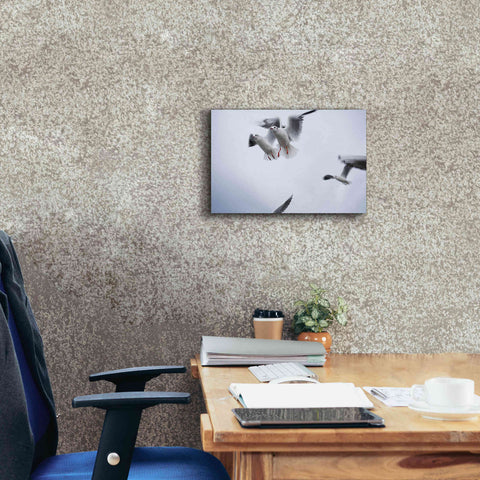 Image of 'Bird Hug' by Epic Portfolio, Giclee Canvas Wall Art,18x12