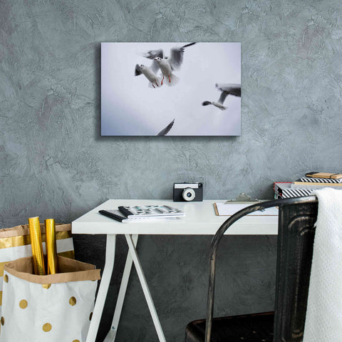 Image of 'Bird Hug' by Epic Portfolio, Giclee Canvas Wall Art,18x12