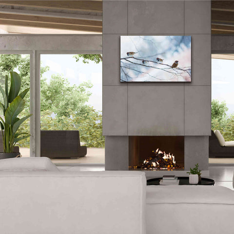 Image of 'Bird Feeders Treehouse' by Epic Portfolio, Giclee Canvas Wall Art,40x26