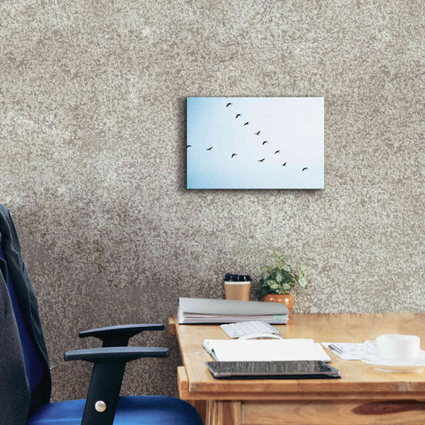 Image of 'V Formation' by Epic Portfolio, Giclee Canvas Wall Art,18x12