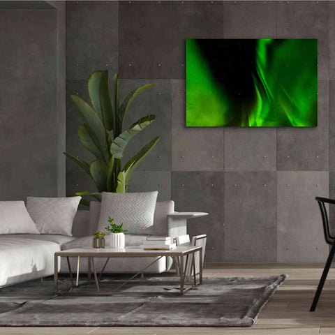 Image of 'A Beautiful Green Aurora Borealis' by Epic Portfolio, Giclee Canvas Wall Art,60x40