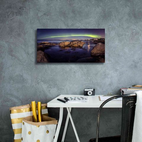 Image of 'Northern Lights 6' by Epic Portfolio, Giclee Canvas Wall Art,24x12