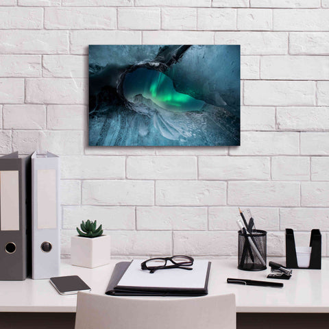 Image of 'Northern Lights Aurora Borealis 1' by Epic Portfolio, Giclee Canvas Wall Art,18x12