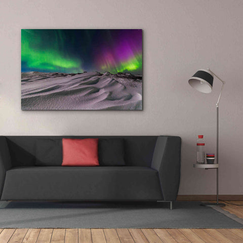 Image of 'Northern Lights On The Arctic Ocean Shore 1' by Epic Portfolio, Giclee Canvas Wall Art,60x40