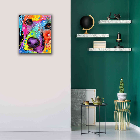 Image of 'Closeup Labrador' by Dean Russo, Giclee Canvas Wall Art,20x24