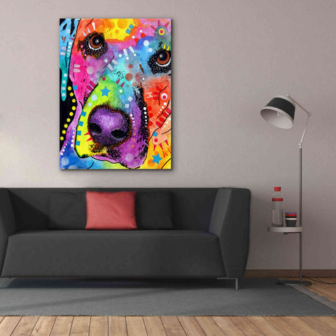 Image of 'Closeup Labrador' by Dean Russo, Giclee Canvas Wall Art,40x54