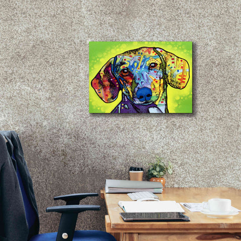 Image of 'Dachshund' by Dean Russo, Giclee Canvas Wall Art,26x18