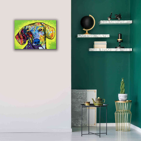 Image of 'Dachshund' by Dean Russo, Giclee Canvas Wall Art,26x18