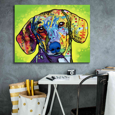 Image of 'Dachshund' by Dean Russo, Giclee Canvas Wall Art,34x26