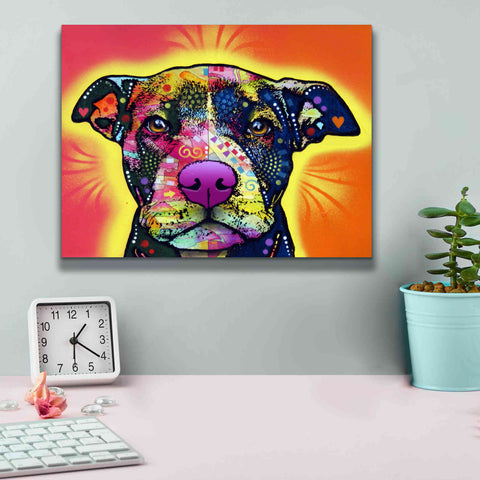 Image of 'Love A Bull' by Dean Russo, Giclee Canvas Wall Art,16x12