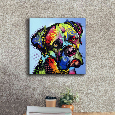 Image of 'Mastiff Warrior' by Dean Russo, Giclee Canvas Wall Art,18x18