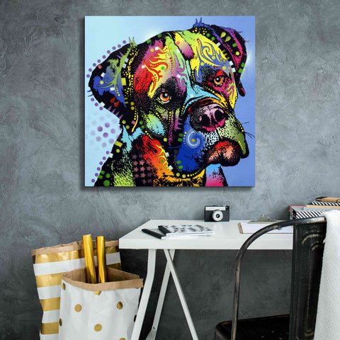 Image of 'Mastiff Warrior' by Dean Russo, Giclee Canvas Wall Art,26x26
