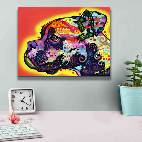 Image of 'Profile Boxer' by Dean Russo, Giclee Canvas Wall Art,16x12