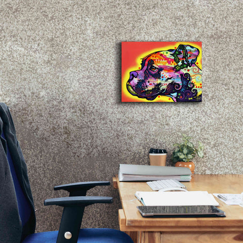 Image of 'Profile Boxer' by Dean Russo, Giclee Canvas Wall Art,16x12