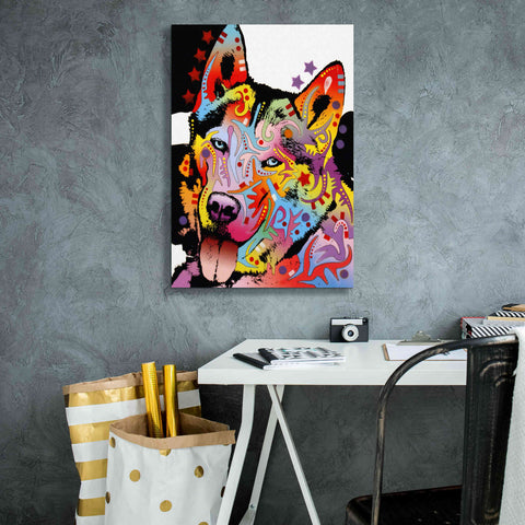 Image of 'Siberian Husky 1' by Dean Russo, Giclee Canvas Wall Art,18x26