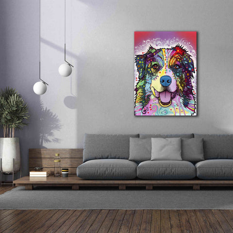 Image of 'Australian Shepherd' by Dean Russo, Giclee Canvas Wall Art,40x54