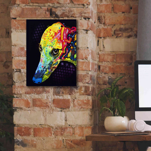 Image of 'Greyhound' by Dean Russo, Giclee Canvas Wall Art,12x16