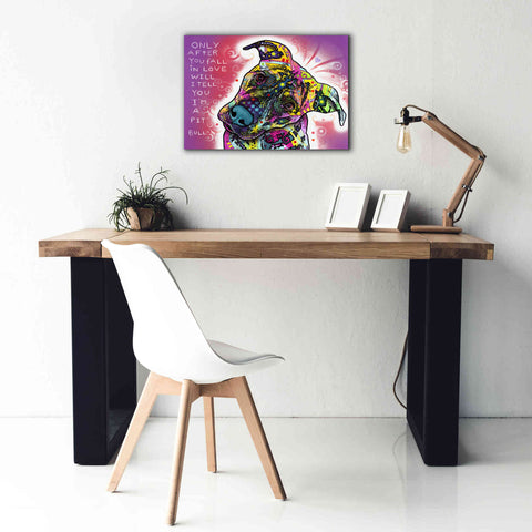 Image of 'I'M A Pit Bull' by Dean Russo, Giclee Canvas Wall Art,26x18
