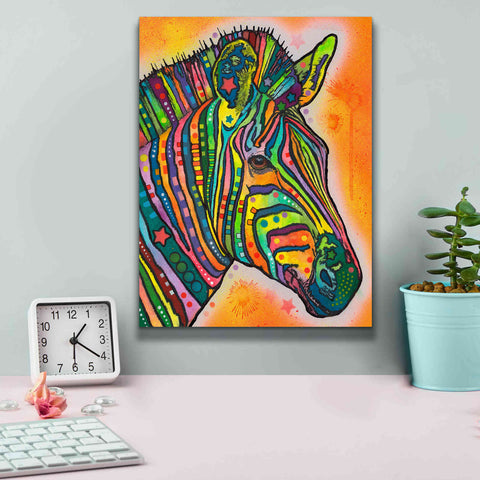 Image of 'Zebra' by Dean Russo, Giclee Canvas Wall Art,12x16