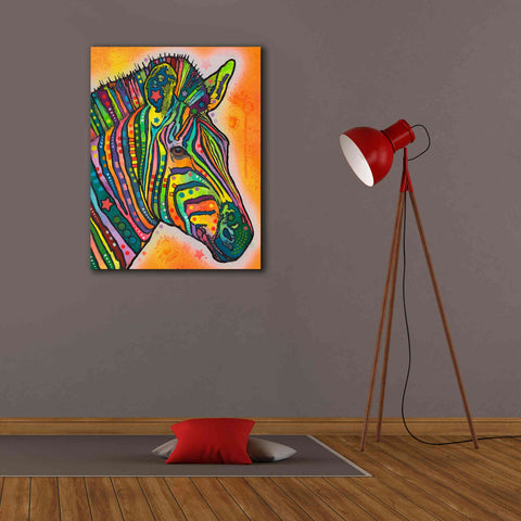 Image of 'Zebra' by Dean Russo, Giclee Canvas Wall Art,26x34