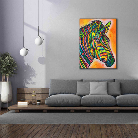 Image of 'Zebra' by Dean Russo, Giclee Canvas Wall Art,40x54