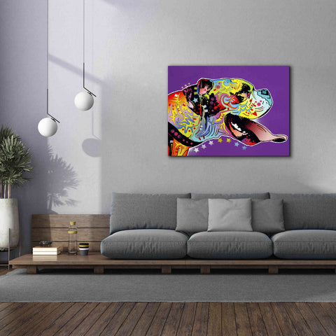 Image of 'Happy Boxer' by Dean Russo, Giclee Canvas Wall Art,54x40