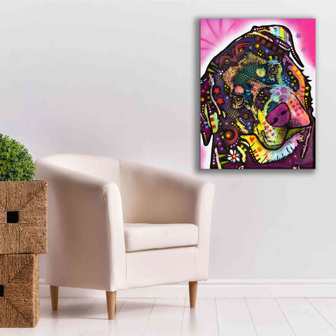 Image of 'Rottie' by Dean Russo, Giclee Canvas Wall Art,26x34