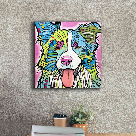 Image of 'Colly' by Dean Russo, Giclee Canvas Wall Art,18x18