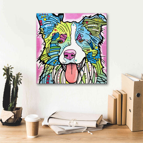 Image of 'Colly' by Dean Russo, Giclee Canvas Wall Art,18x18
