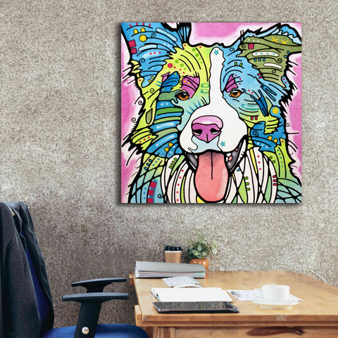 Image of 'Colly' by Dean Russo, Giclee Canvas Wall Art,37x37