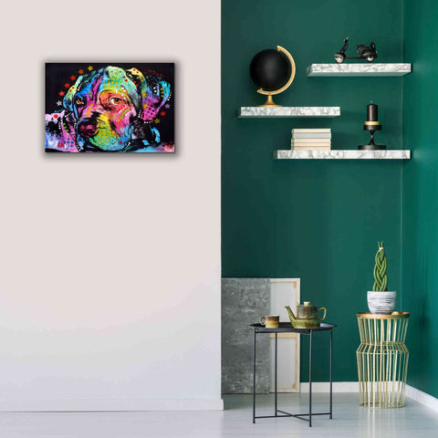 Image of 'Young Mastiff' by Dean Russo, Giclee Canvas Wall Art,26x18