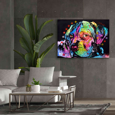 Image of 'Young Mastiff' by Dean Russo, Giclee Canvas Wall Art,54x40