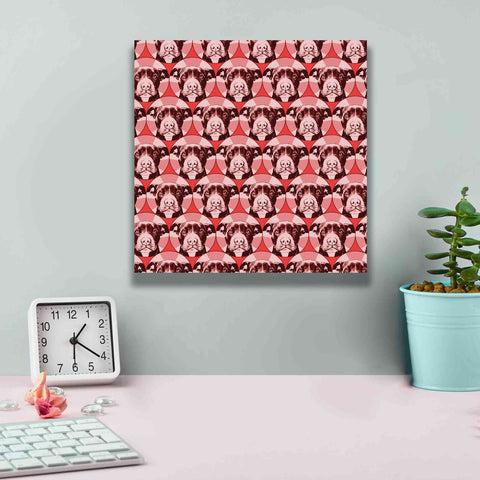 Image of 'Love A Bull Pattern 1' by Dean Russo, Giclee Canvas Wall Art,12x12