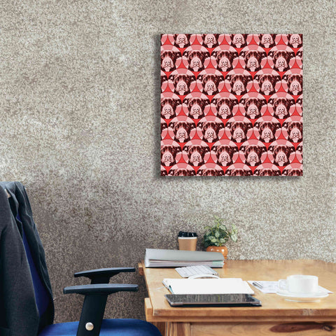 Image of 'Love A Bull Pattern 1' by Dean Russo, Giclee Canvas Wall Art,26x26