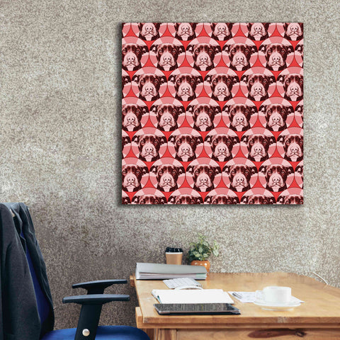 Image of 'Love A Bull Pattern 1' by Dean Russo, Giclee Canvas Wall Art,37x37