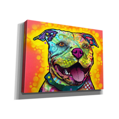 Image of 'Dewey Pit Bull' by Dean Russo, Giclee Canvas Wall Art