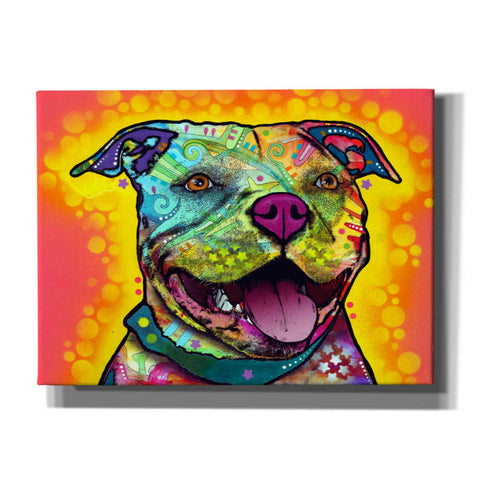 Image of 'Dewey Pit Bull' by Dean Russo, Giclee Canvas Wall Art
