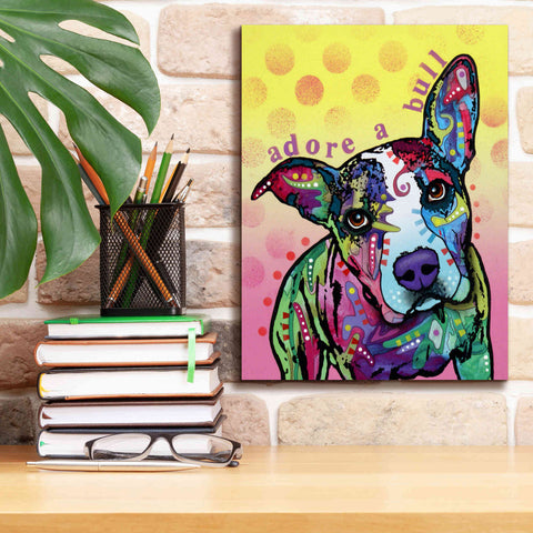 Image of 'Adoreabull' by Dean Russo, Giclee Canvas Wall Art,12x16