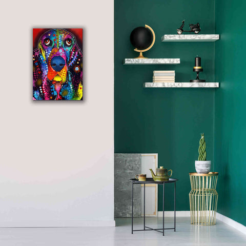 Image of 'Basset 2' by Dean Russo, Giclee Canvas Wall Art,18x26