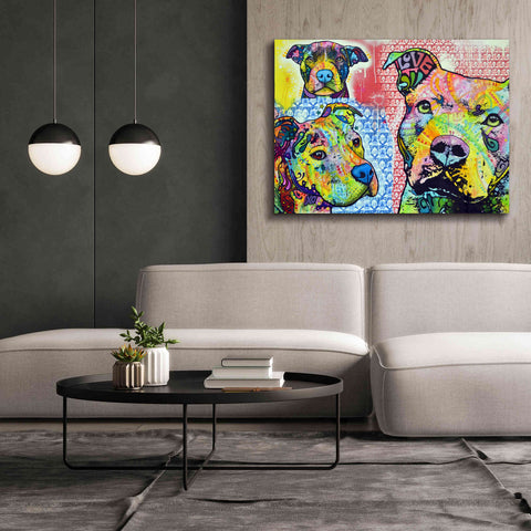 Image of 'Thoughtful Pit Bull This Years Love 2013 Part 3' by Dean Russo, Giclee Canvas Wall Art,54x40