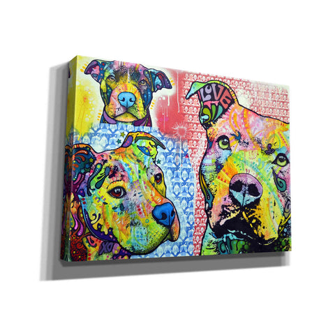 Image of 'Thoughtful Pit Bull This Years Love 2013 Part 3' by Dean Russo, Giclee Canvas Wall Art