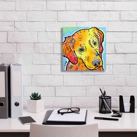 Image of 'The Golden(Ish) Retriever' by Dean Russo, Giclee Canvas Wall Art,12x12