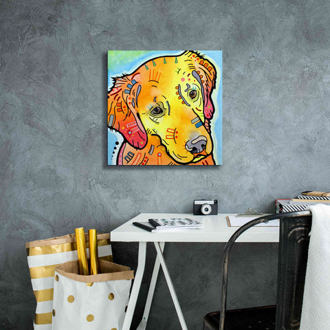 Image of 'The Golden(Ish) Retriever' by Dean Russo, Giclee Canvas Wall Art,18x18