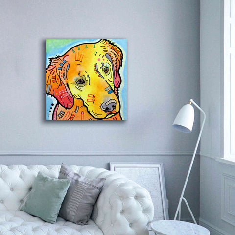 Image of 'The Golden(Ish) Retriever' by Dean Russo, Giclee Canvas Wall Art,37x37