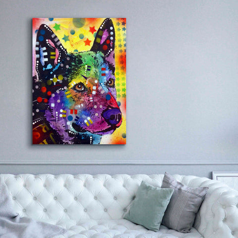 Image of 'Aus Cattle Dog' by Dean Russo, Giclee Canvas Wall Art,40x54