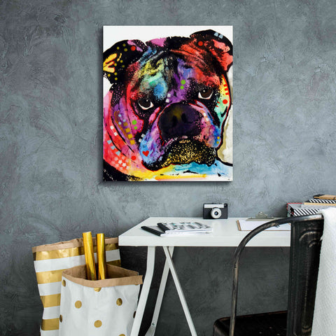 Image of 'Bulldog' by Dean Russo, Giclee Canvas Wall Art,20x24